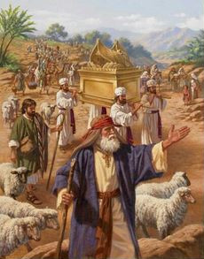 Mozes met Ark van het Verbond